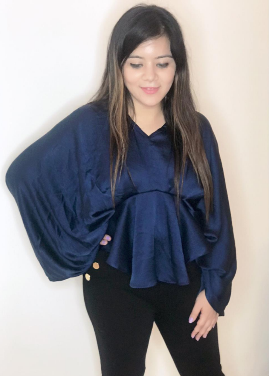 Draped Blue top