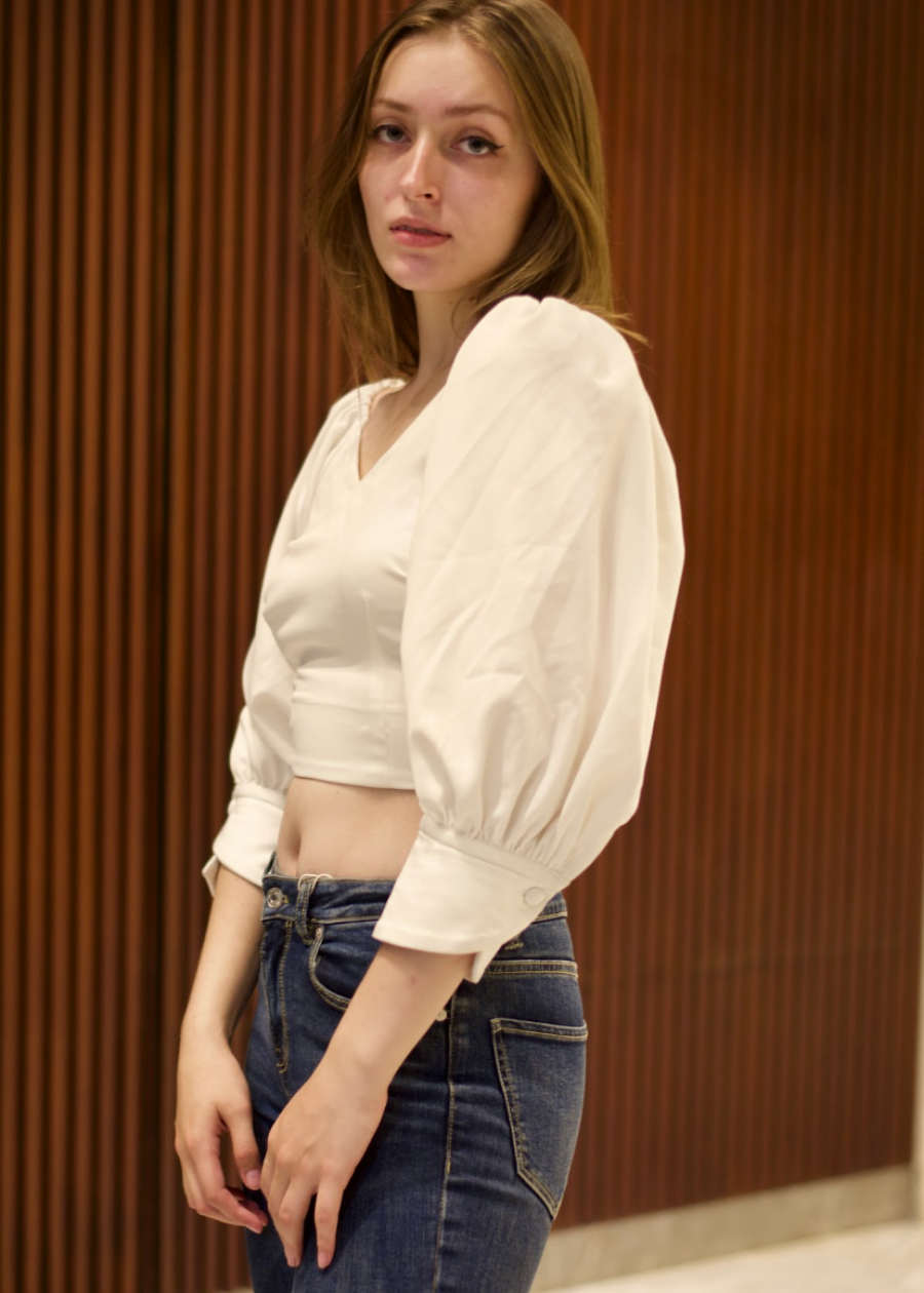 White Crop Top