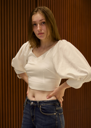 White Crop Top