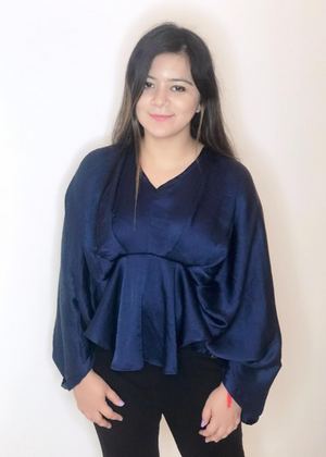 Draped Blue top
