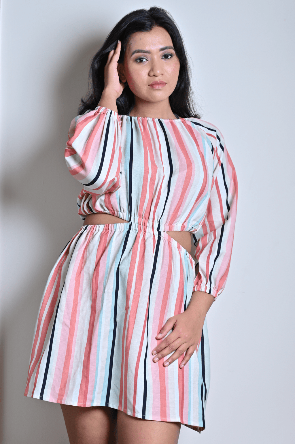 Multi Color Lines Dress