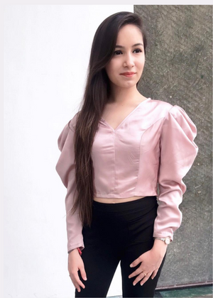 Draped Sleeves Top