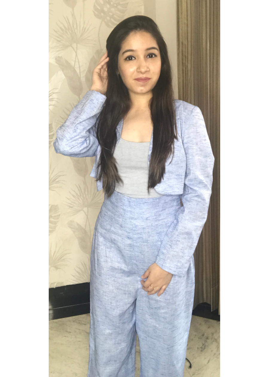 Cotton Blue Coord Set