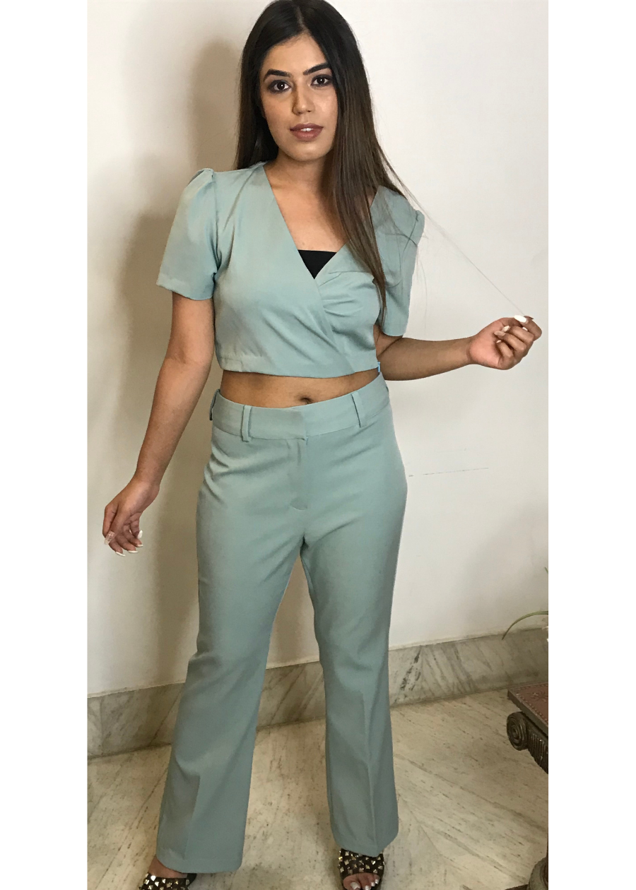 Crop Top & Jacket Coord Set
