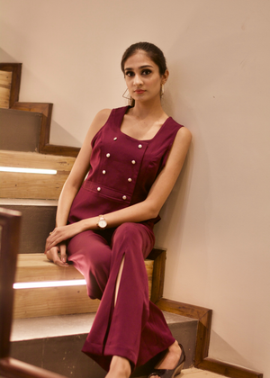 Maroon Coord Set