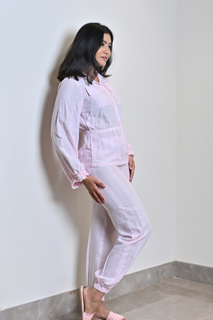 Pink Cotton Coord Set