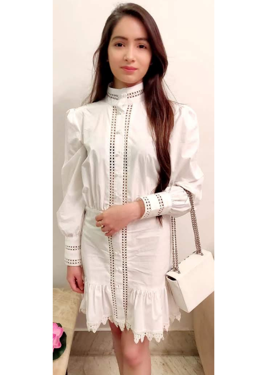 Lace White Dress