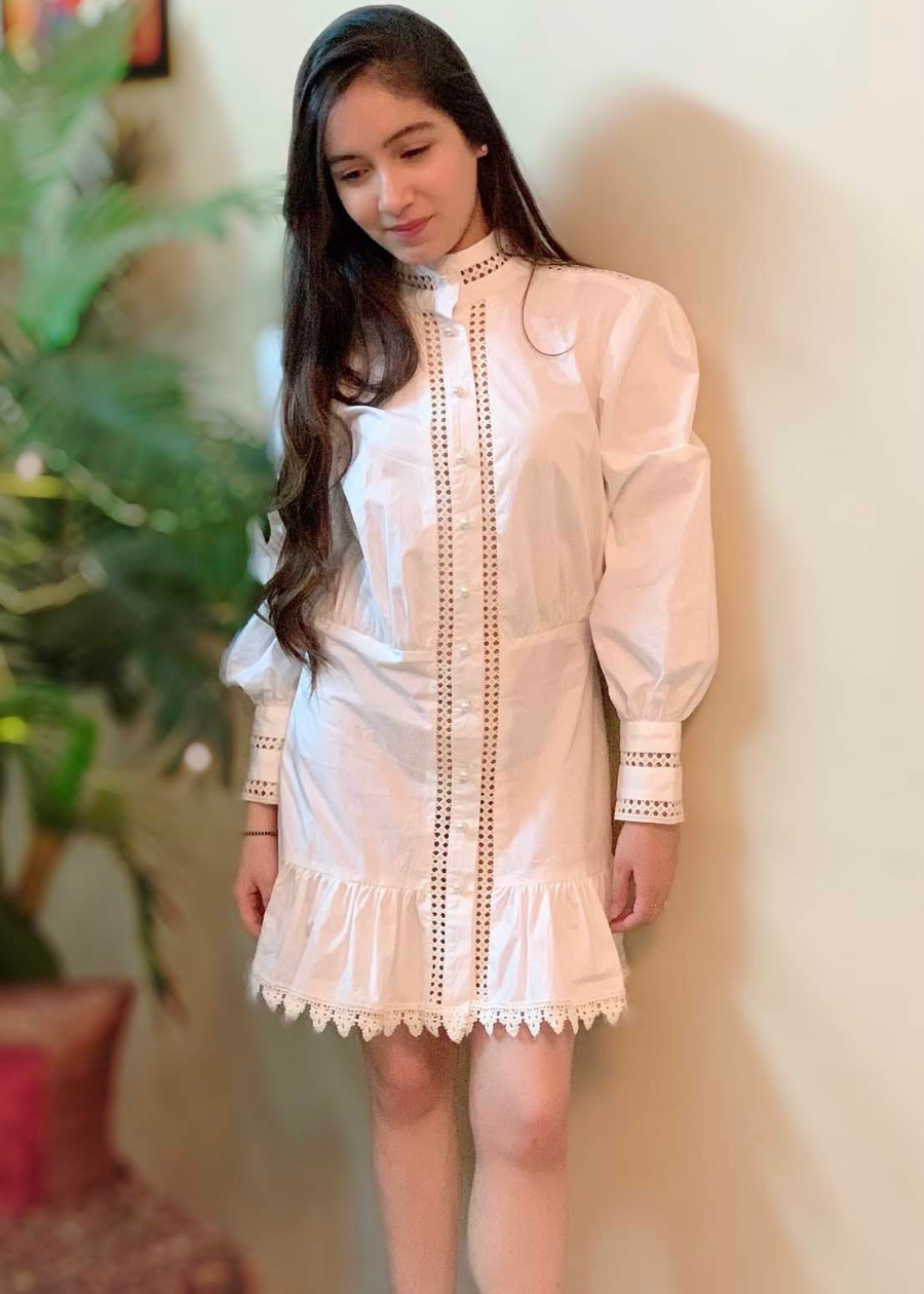 Lace White Dress