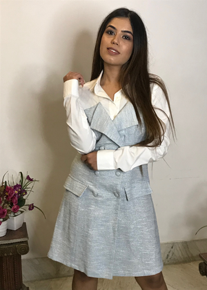 White & Blue Dress