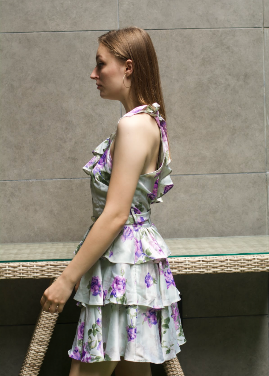 Floral Printed Layered dress