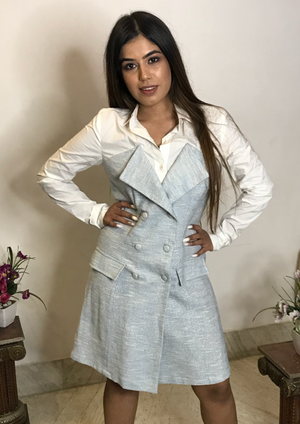 White & Blue Dress