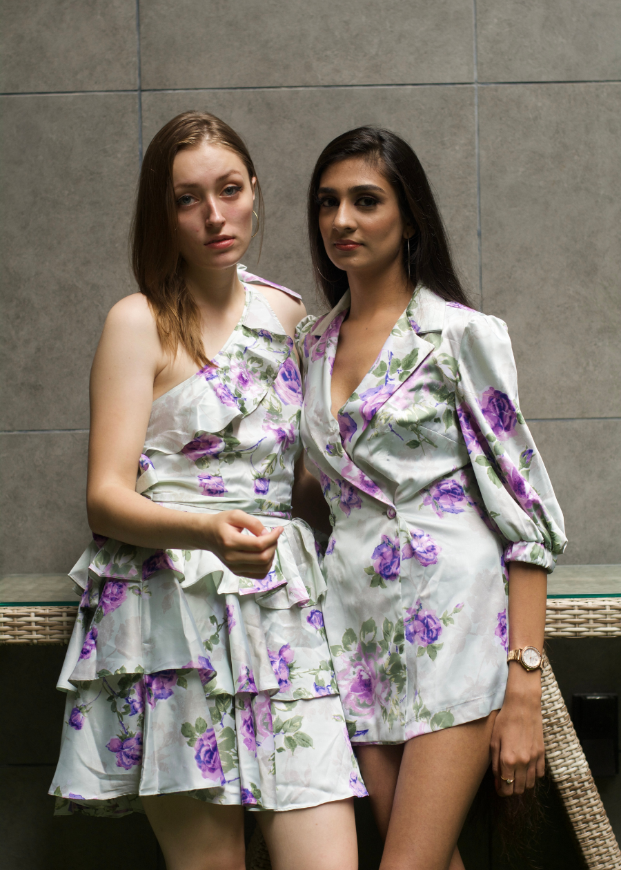 Floral Printed Layered dress