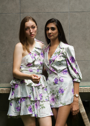 Floral Printed Layered dress