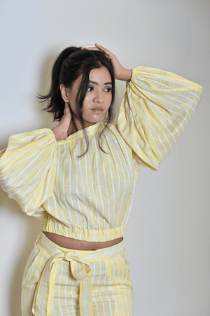 Yellow Lines Coord Set