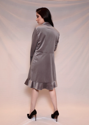 Flared Velvet Dress