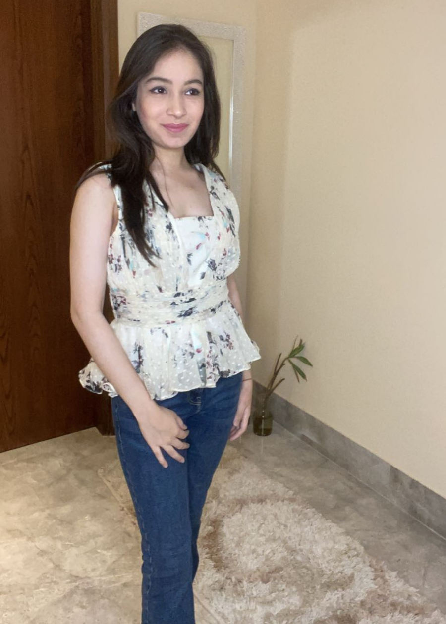 Printed  Draped Top