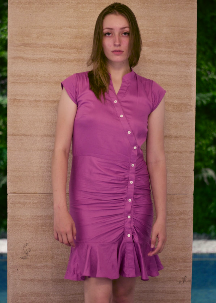 Buttoned Cotton Dress