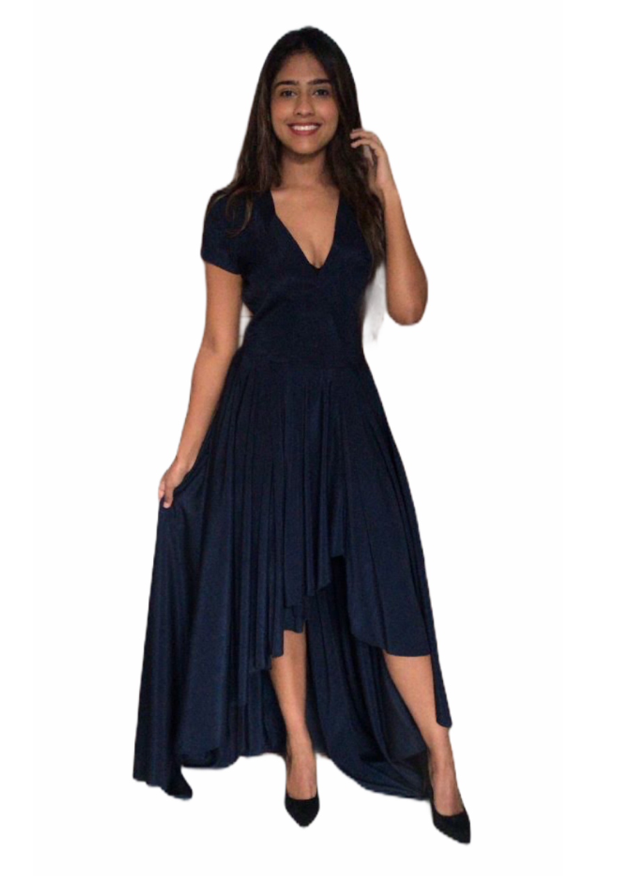 High Low Trail Blue Dress