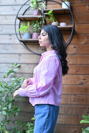 Baby Pink Cotton Shirt