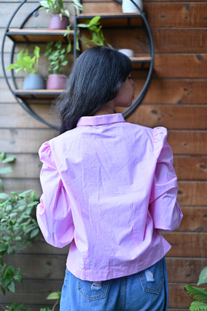 Baby Pink Cotton Shirt