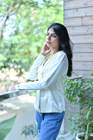 Blazer Draped Top