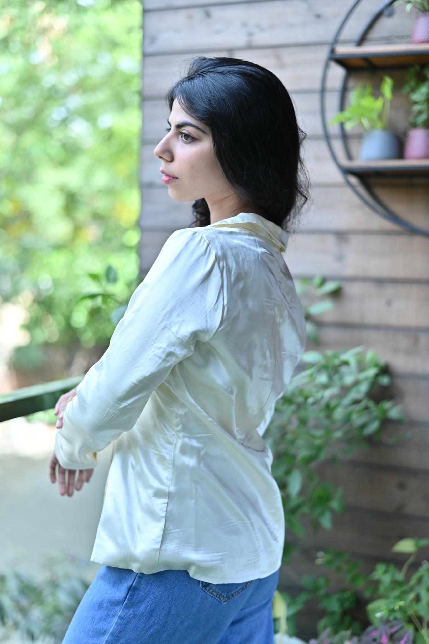 Blazer Draped Top