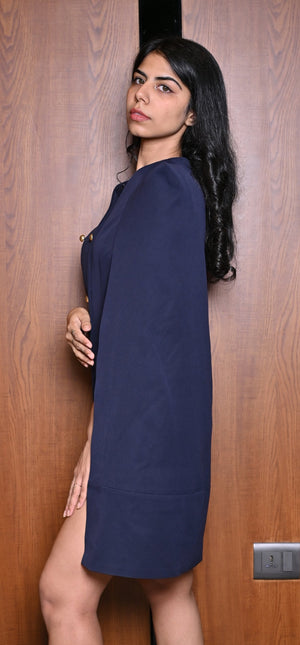 Cape Blazer Style Dress