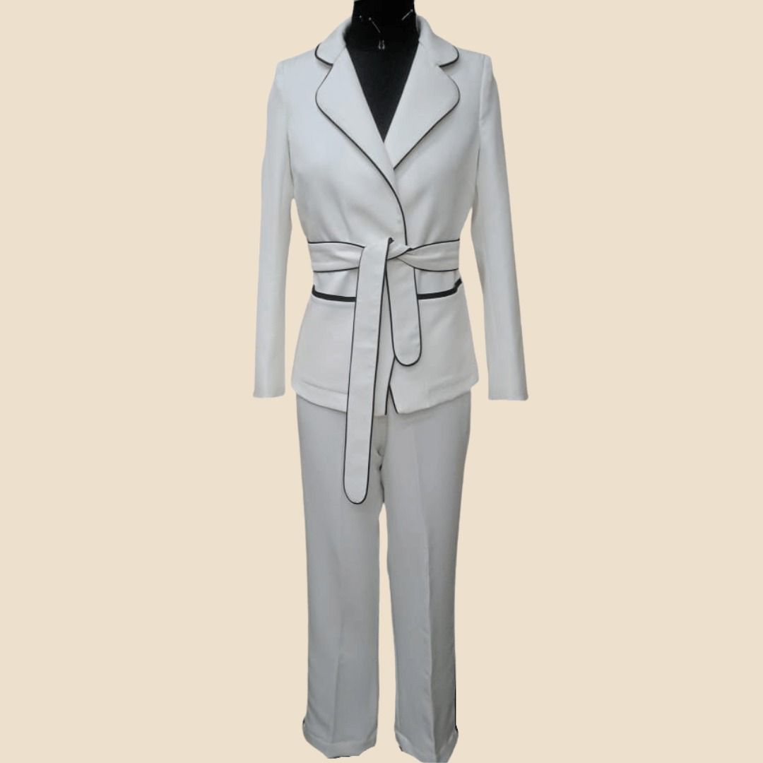 Black & White Blazer Co-ord Set