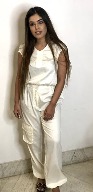 White Cotton Coord Set