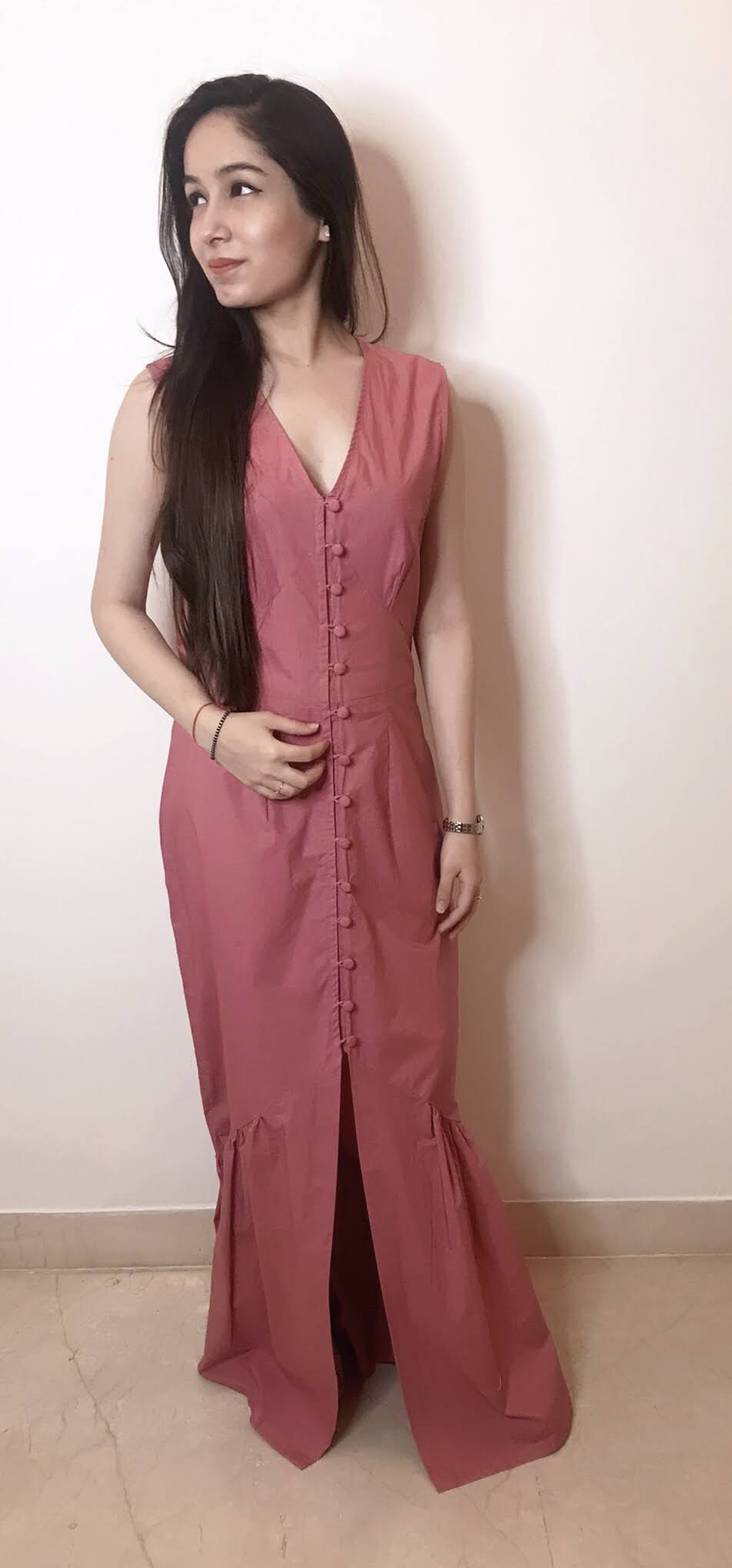 Dark Pink Maxi Dress
