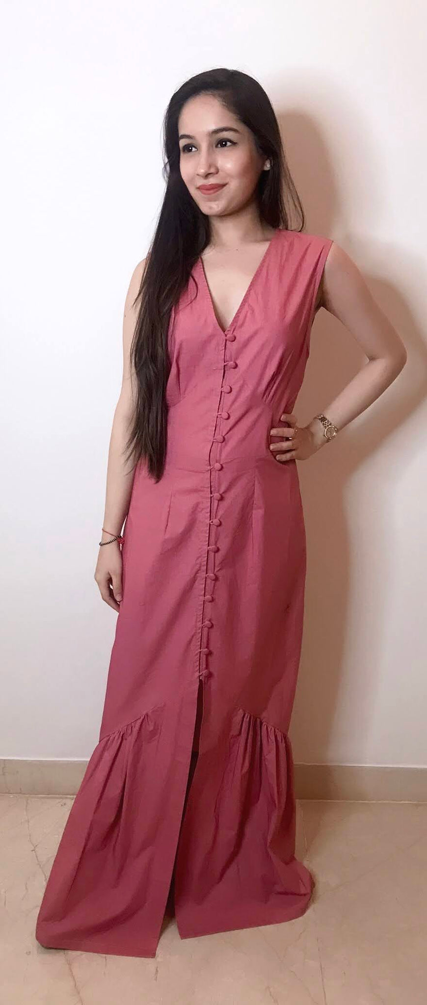 Dark Pink Maxi Dress