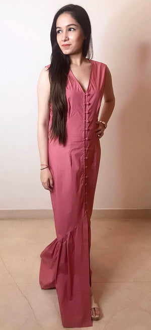 Dark Pink Maxi Dress