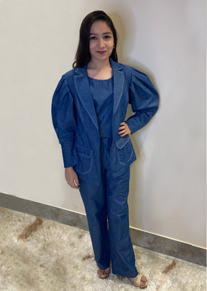 Denim 3 Piece Coord Set