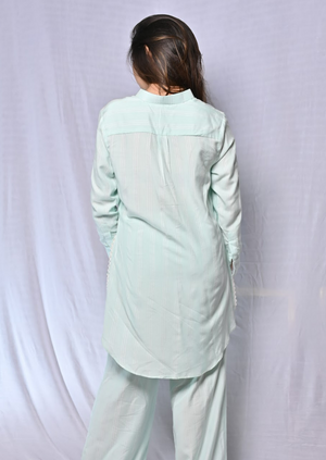 Mint Green Cotton Co-ord Set