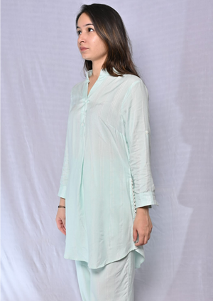 Mint Green Cotton Co-ord Set