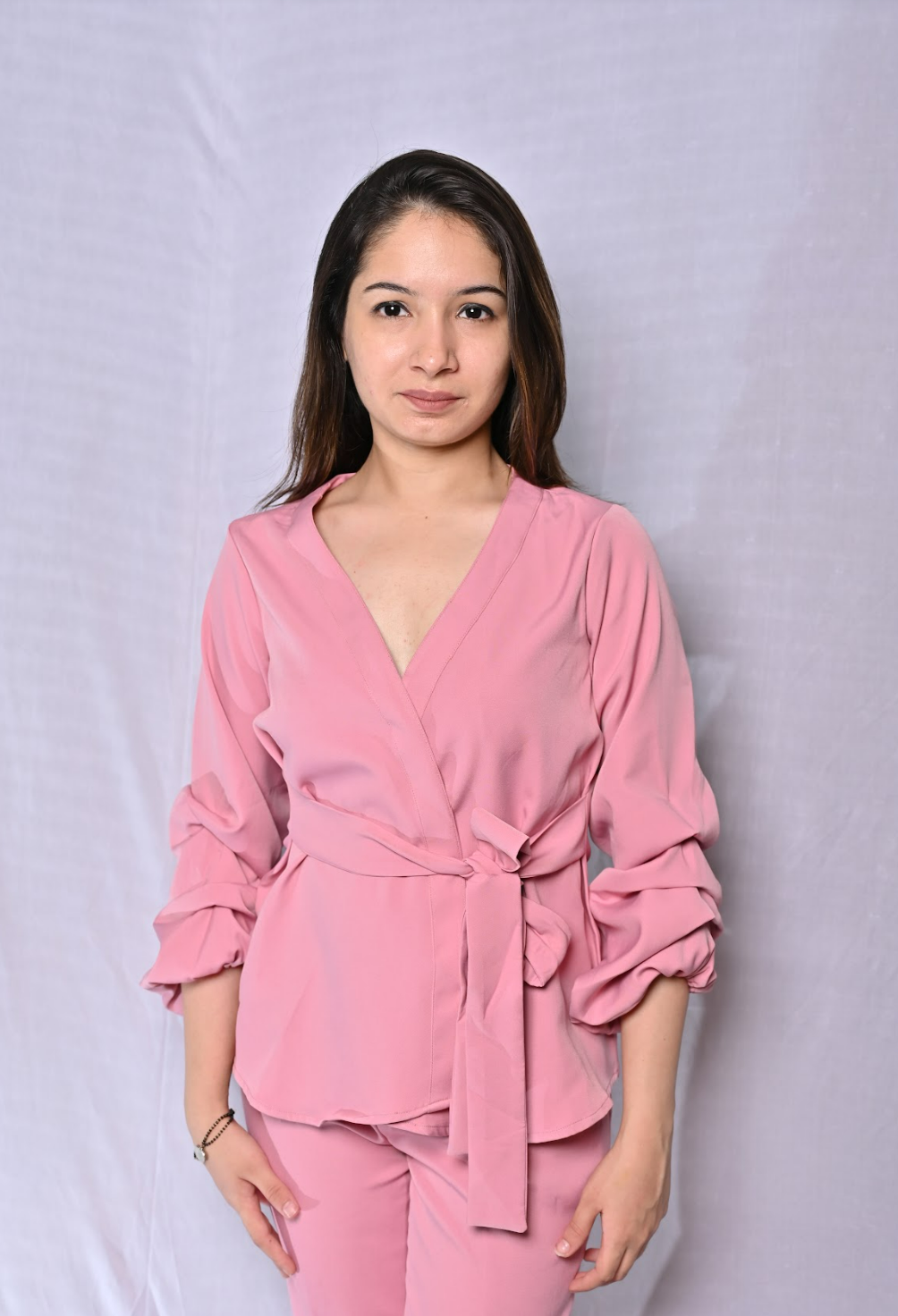 Pastel Pink Tieable Co-ord Set