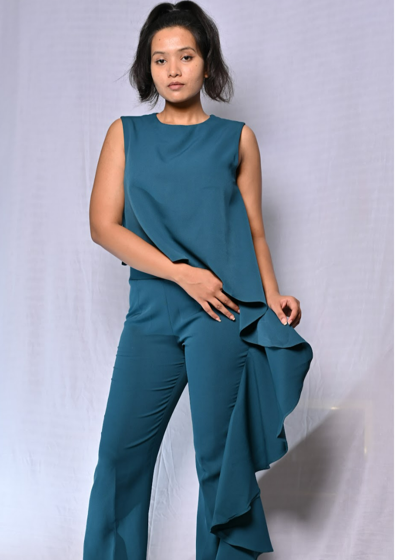Teal Blue Jumpsuit