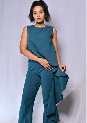 Teal Blue Jumpsuit