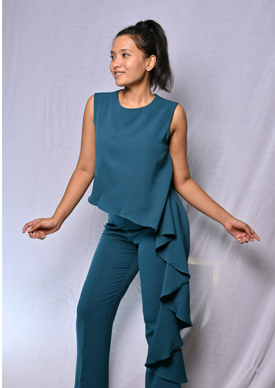 Teal Blue Jumpsuit
