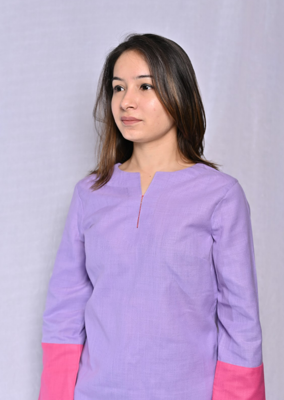 Two Colored Cotton Co-ord Set