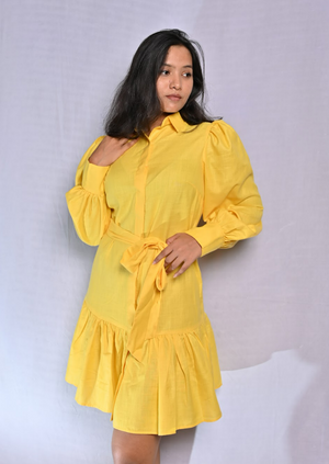 Yellow Frill Dress