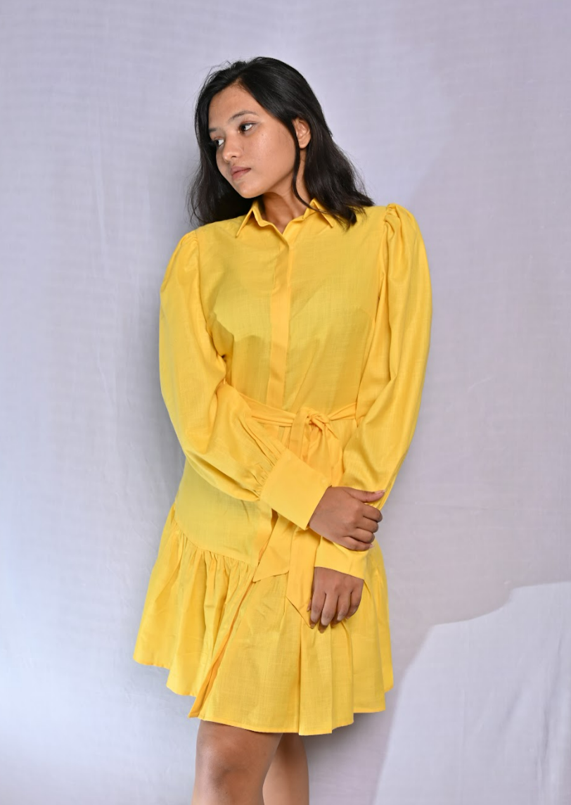 Yellow Frill Dress