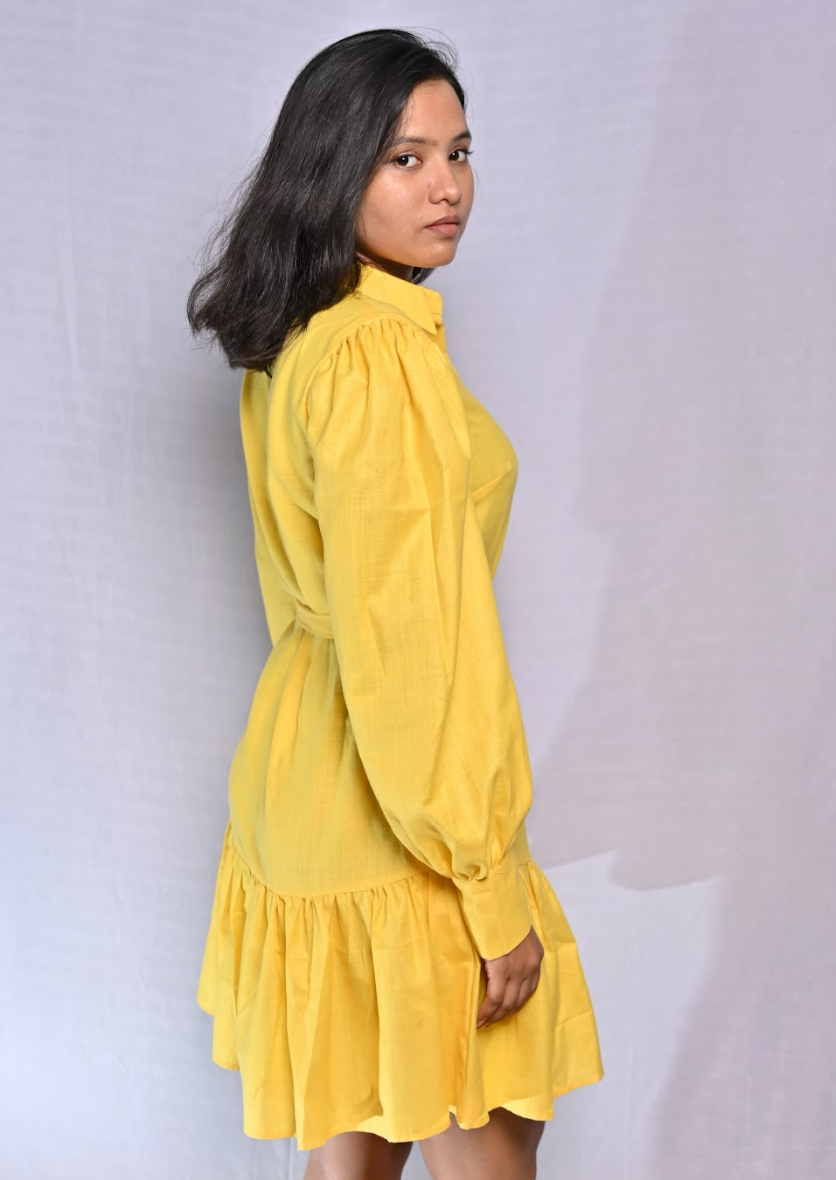 Yellow Frill Dress