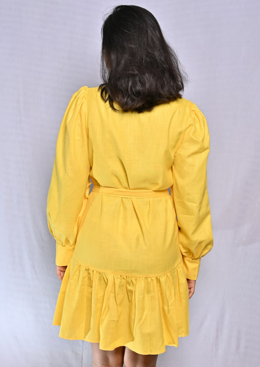 Yellow Frill Dress