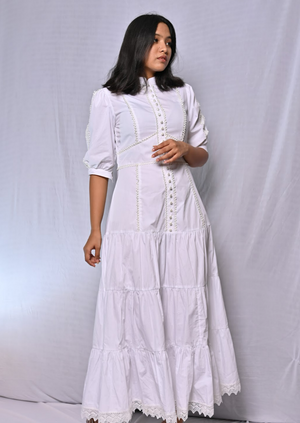White Lace Maxi Dress
