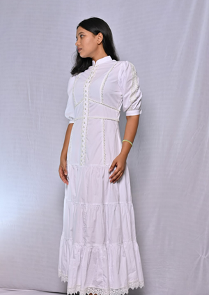 White Lace Maxi Dress