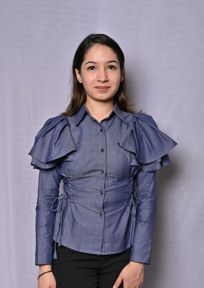 Denim Fitted Top
