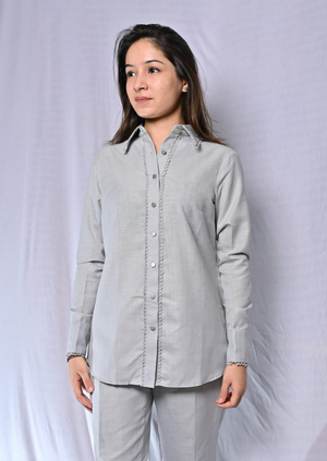 Grey Cotton Co-ord Set