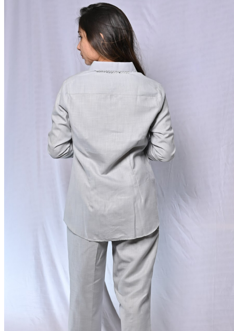 Grey Cotton Co-ord Set