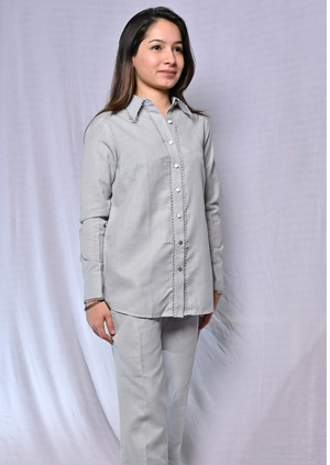 Grey Cotton Co-ord Set